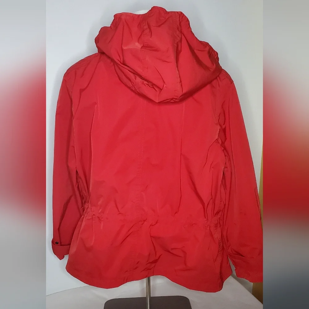 Coach Hooded Size L Red Jacket - Utility Jacker - Picture 2 of 10